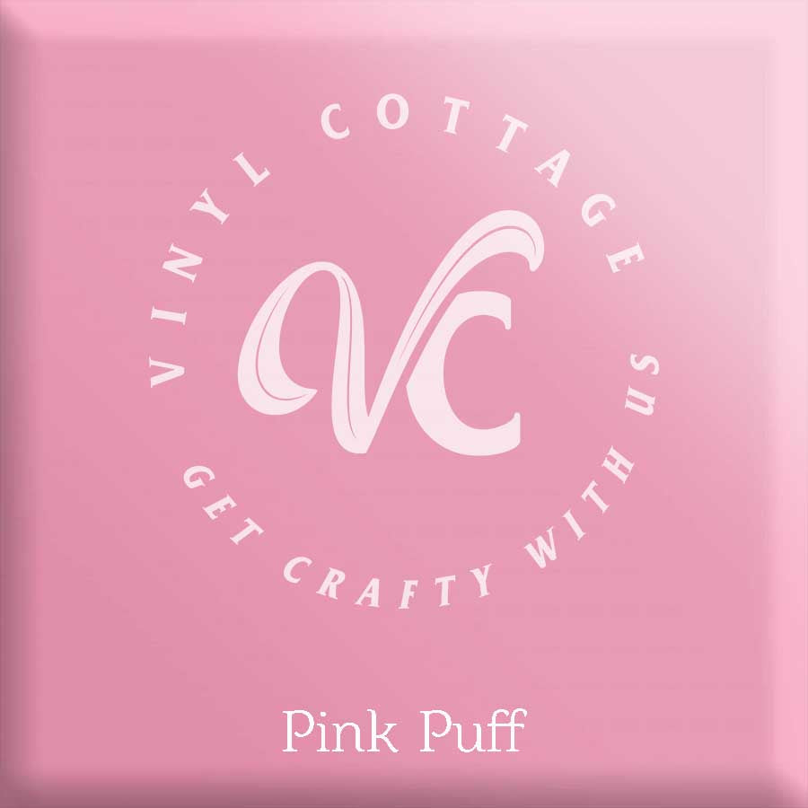 Pink Puff HTV  Vinyl Cottage